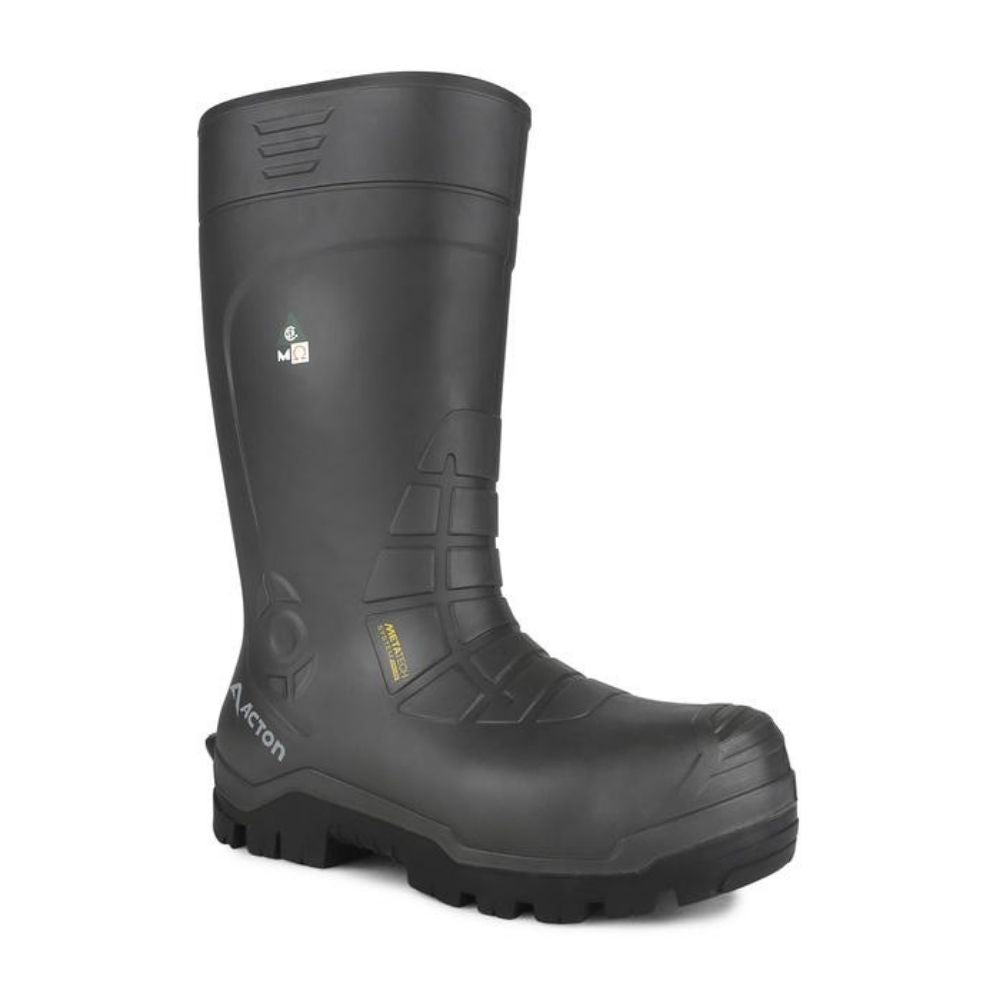 Acton Men's 15" MET Guard Insulated Composite Toe Work Safety Rubber Boots 4155-18 - Grey