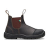 Blundstone 167 Unisex Slip-on Steel Toe Work & Safety Boot with Rubber Toe Cap - Stout Brown