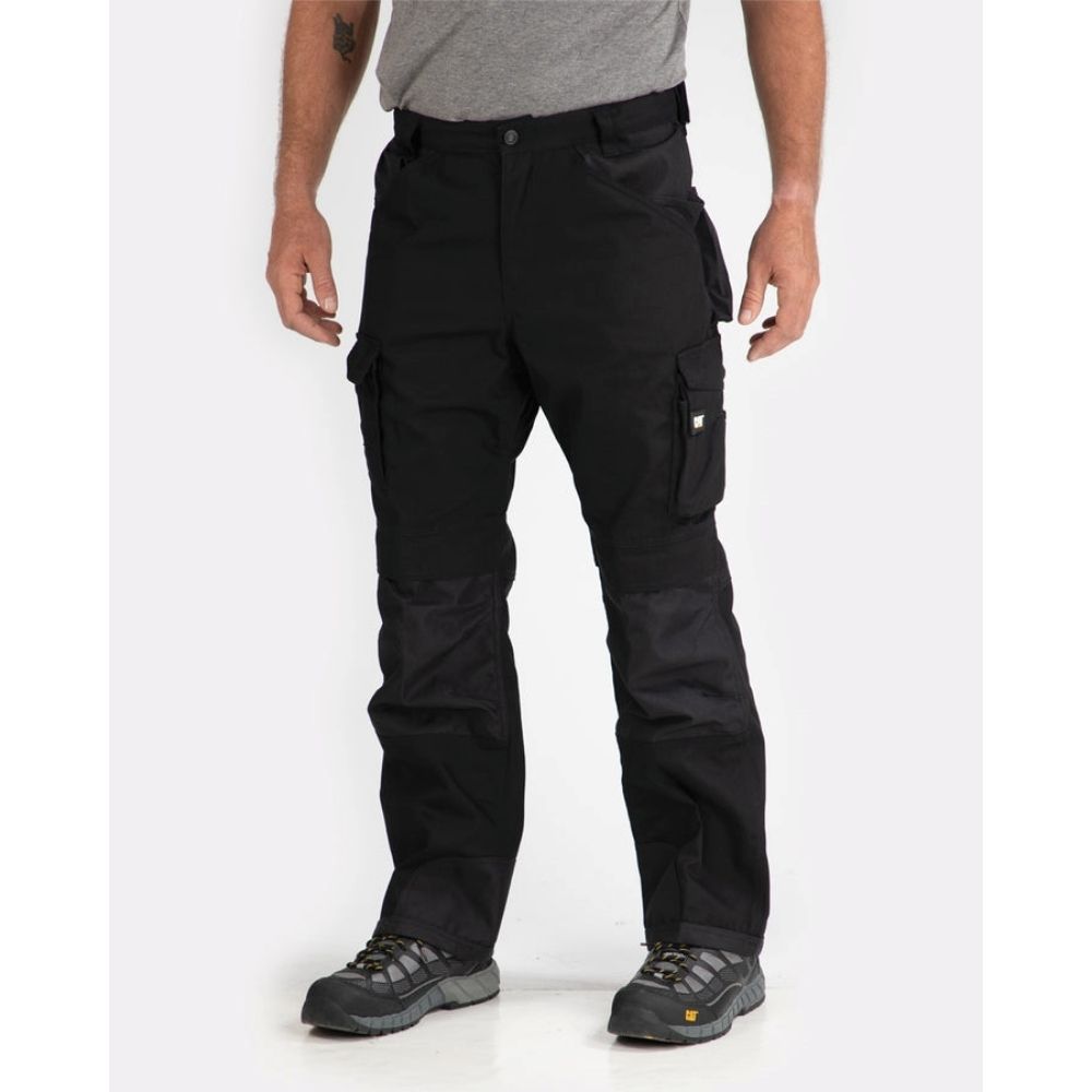 CAT Men's Trademark Work Pants Black C172 Work Authority