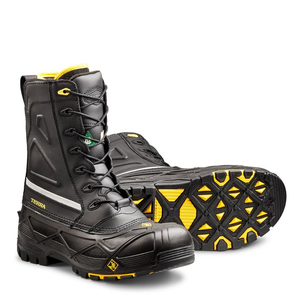Terra Crossbow WP Unisex 12" Winter Composite Toe Safety Boot  - Black 915605