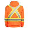 Terra Hi-Viz Polyester Fleece Work Hoodie 116506OR - Orange