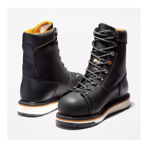 Timberland PRO Gridworks Men's 8" WP Alloy Toe CSA Work Boot A12EO - Black
