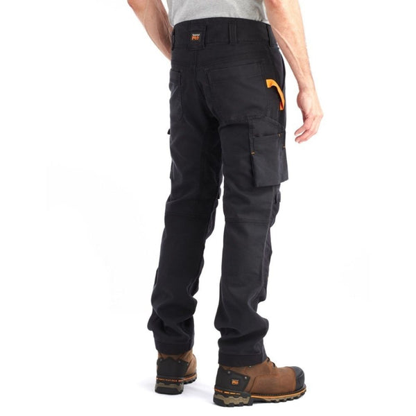 men's Cargo work pants with knee insert back