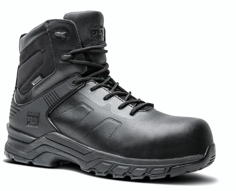 Timberland PRO Valor Hypercharge 6" Unisex Composite Toe Waterproof Side Zip Uniform Boot - Black TB0A1XVN001