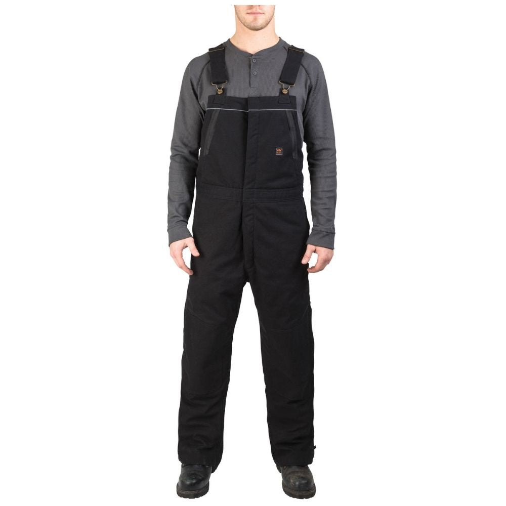 Walls Frost DWR Insulated Duck Work Bib Overall - Black YB717