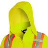 Women's Pioneer High-Visibility Waterproof Rain Work Jacket 5628W - Yellow
