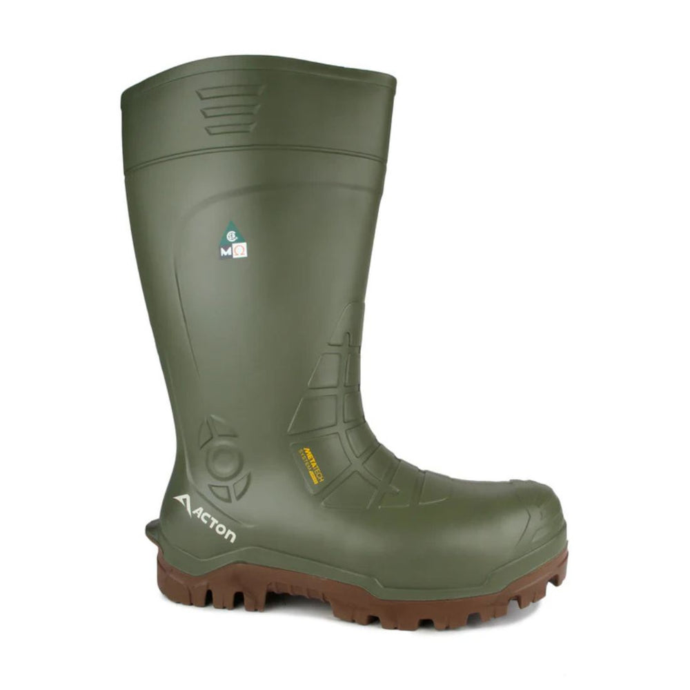 Acton Bering 15" Unisex Insulated Composite Toe Rubber Work Boot with Internal MET Guard A4154-15 - Green