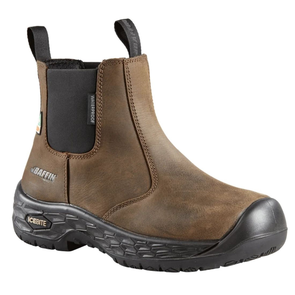 Baffin Ice Crew Men's Winter Pull-On Composite Toe Work Boot HERO-MP03BR - Brown