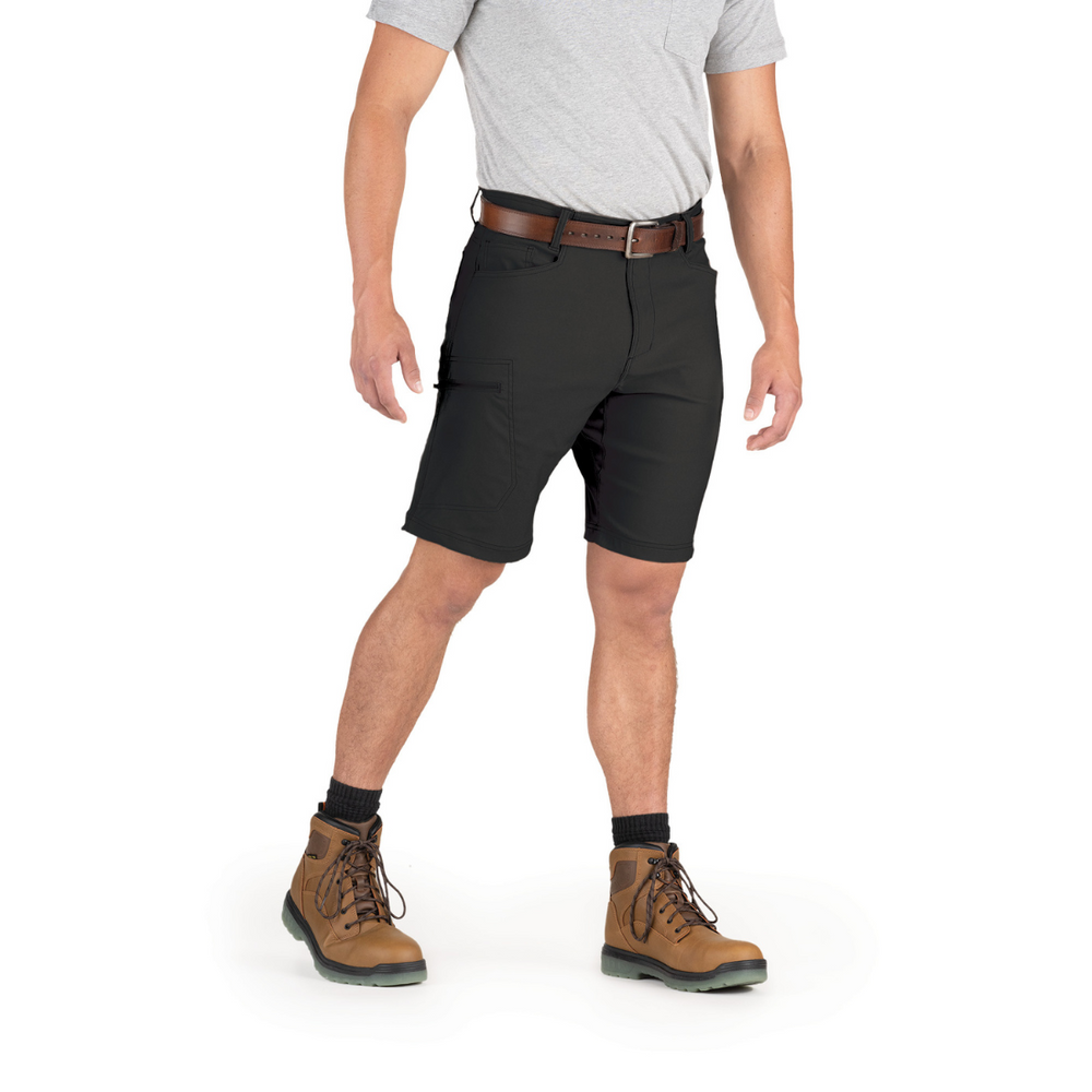 Berne Men's 10" Lightweight Flex Pro Short S813 - Black