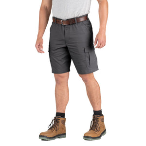 Berne Heartland Men's 10" Flex Ripstop Work Cargo Short S912 - Slate