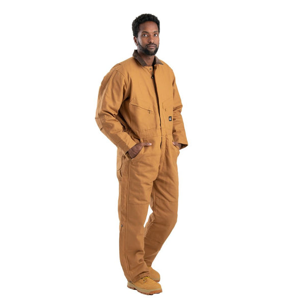 Berne Heritage Men's Insulated Duck Bib Coverall I417 - Brown