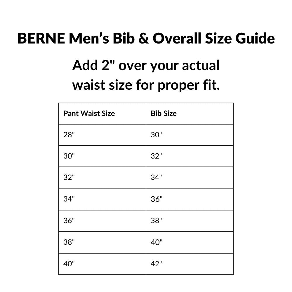 Berne Heritage Men's Unlined Duck Bib Overall B1067 - Black