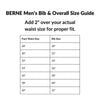 Berne Heritage Men's Unlined Duck Bib Overall B1067 - Black