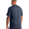 Berne Men's Heavyweight Short Sleeve Pocket Work Shirt BSM71 - Navy