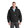 Berne Men's Heritage Duck Hooded Active Work Jacket HJ51 - Black