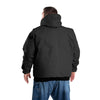 Berne Men's Heritage Duck Hooded Active Work Jacket HJ51 - Black