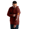 Berne Men's Signature Sleeve Hooded Pullover SP401 - Brick Red