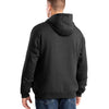 Berne Men's Zippered Pocket Hooded Pullover Sweatshirt SP418 - Black