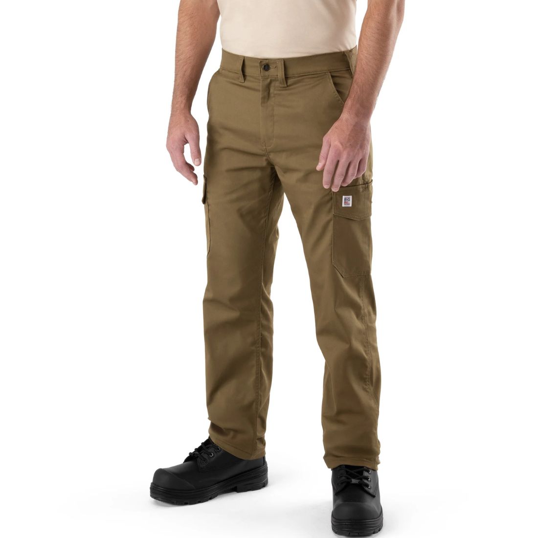 Big Bill FLEX Men's Cargo Work Pants 3085 - Military Green