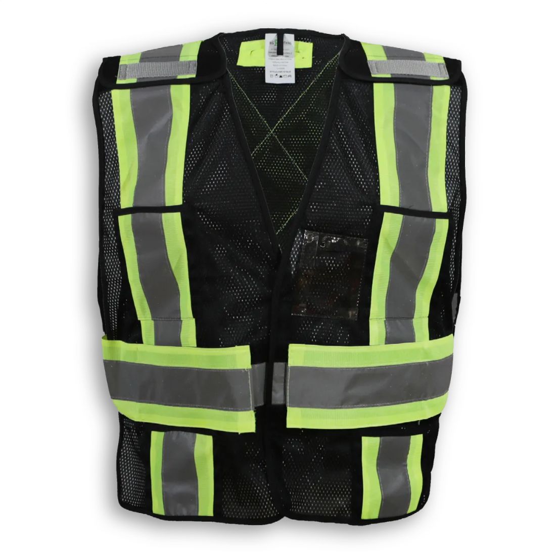 Big K 100% Polyester Soft Mesh Safety Vest BK101BLK