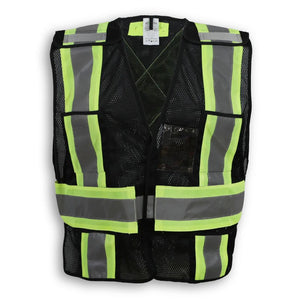 Big K 100% Polyester Soft Mesh Safety Vest BK101BLK