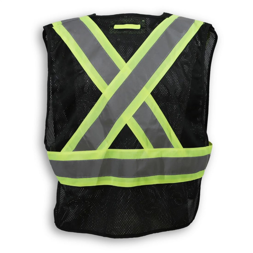 Big K 100% Polyester Soft Mesh Safety Vest BK101BLK