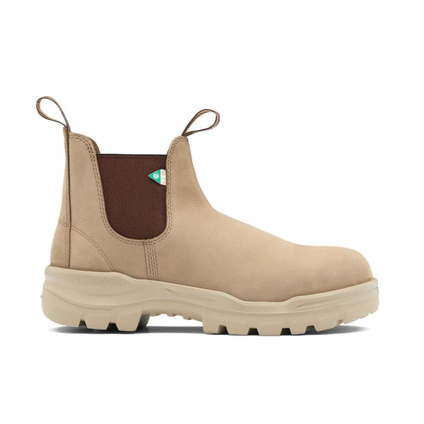 Blundstone Rotoflex 8303 Unisex Slip-on Composite Toe Work Safety Boot - Stone