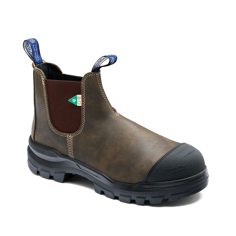 Blundstone Rotoflex 9302 Unisex Slip-on Insulated Composite Toe Work Safety Boot - Brown