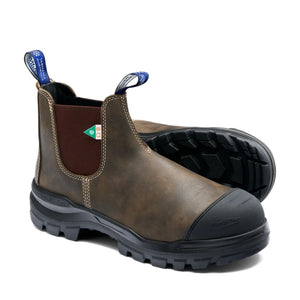 Blundstone Rotoflex 9302 Unisex Slip-on Insulated Composite Toe Work Safety Boot - Brown