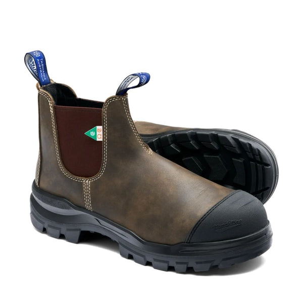 Blundstone Rotoflex 9302 Unisex Slip-on Insulated Composite Toe Work Safety Boot - Brown