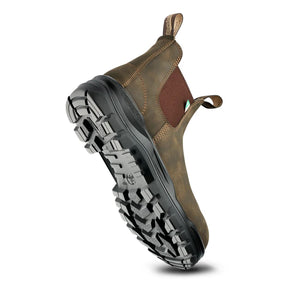Blundstone Rotoflex 8302 Unisex Slip-on Composite Toe Work Safety Boot - Rustic Brown