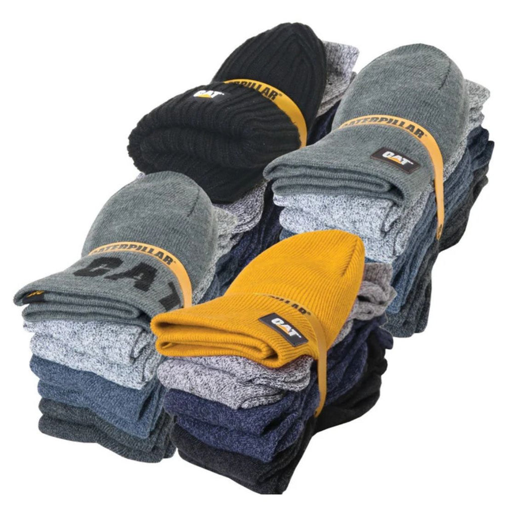 CAT Beanie & 3-Pack Sock Combo