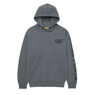 CAT Men's Diesel Power Pullover Work Hoodie 1090036 - Heather Grey