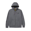 CAT Men's Full Zip Hooded Work Sweatshirt - Dark Grey W10840