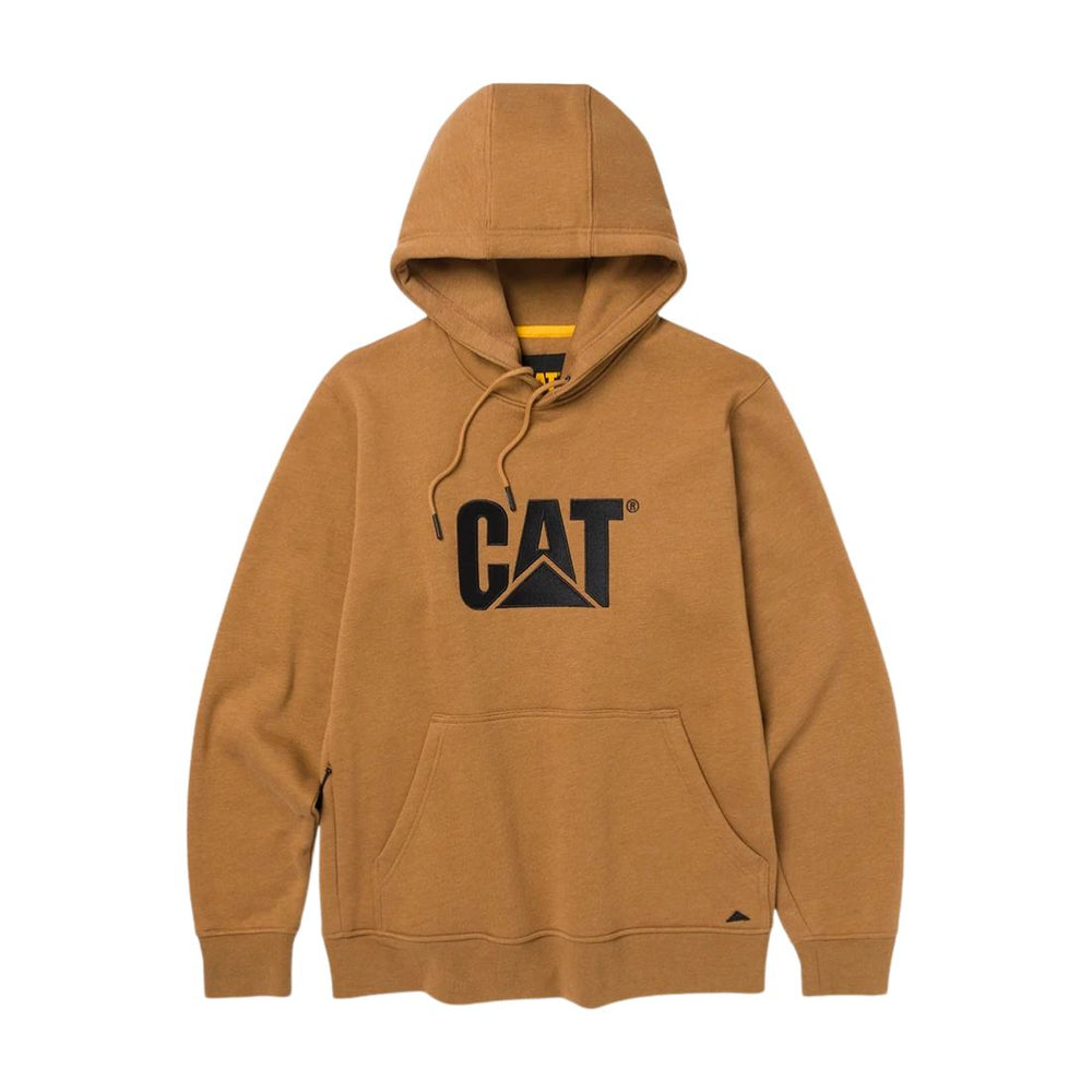 CAT Men's Heavyweight Trademark Banner Hoodie 1050048 - Bronze Heather
