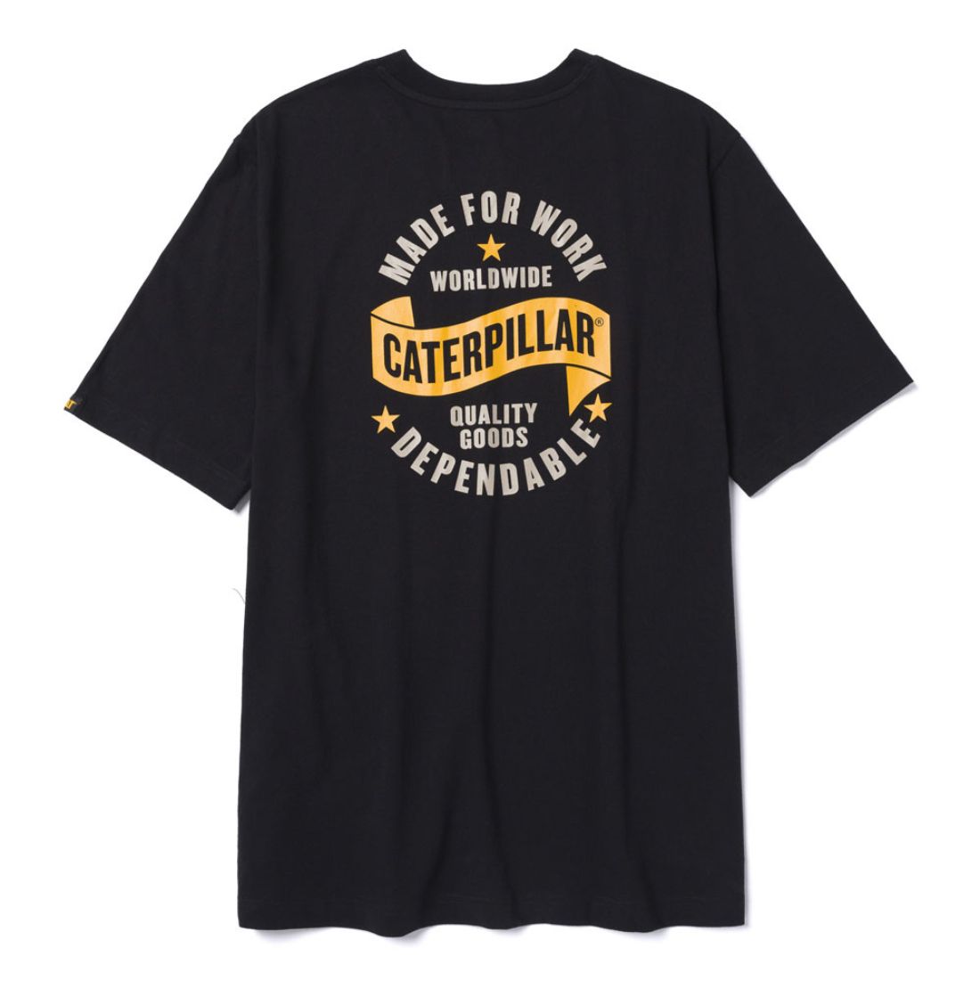 CAT Men's Short Sleeve Graphic T-Shirt 1010060 - Black