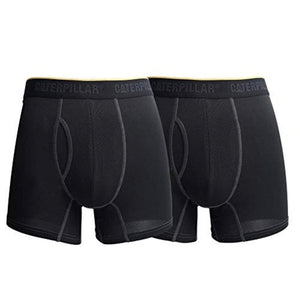 CAT Men's Sports Mesh Boxer Briefs (2-Pack) - Black