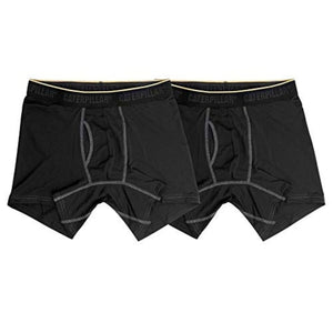 CAT Men's Sports Mesh Boxer Briefs (2-Pack) - Black