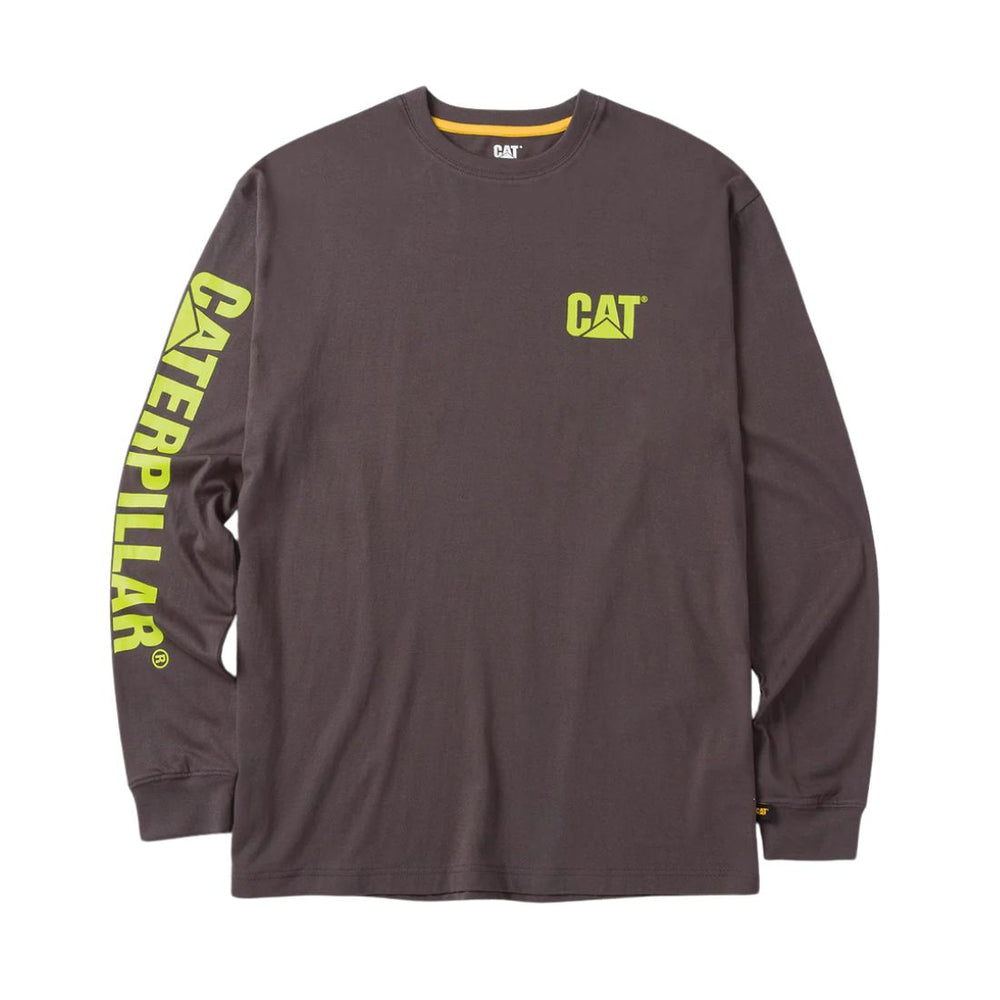 CAT Trademark Banner Long Sleeve Work Shirt - Magnet 1510034