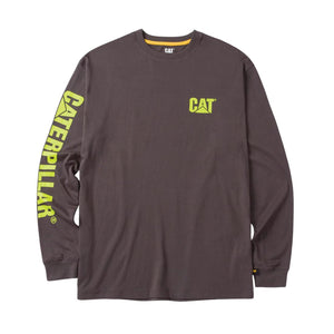 CAT Trademark Banner Long Sleeve Work Shirt - Magnet 1510034