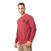 CAT Trademark Banner Long Sleeve Work Shirt 1510034 - Brick Heather