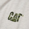 CAT Trademark Banner Long Sleeve Work Shirt 1510034 - Cream Heather