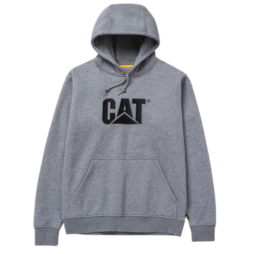 CAT Trademark Men's Hooded Work Sweater - Heather Grey W10646