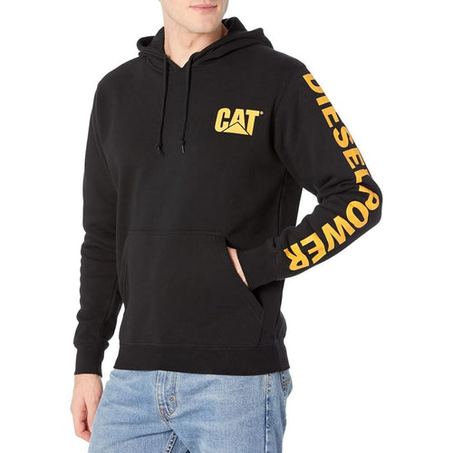CAT Men's Diesel Power Pullover Work Hoodie 1090036 - Black
