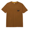 CAT Men's Short Sleeve Logo Pocket Work T-Shirt 1510552 - Bronze
