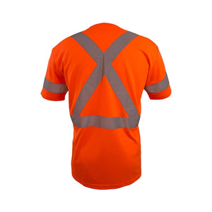 Coolworks Men's High-Visibility Short-Sleeve Reflective T-Shirt TS1103 - Orange