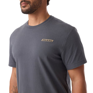Dickie Men's Short Sleeve Camo Logo Work T-Shirt - Grey