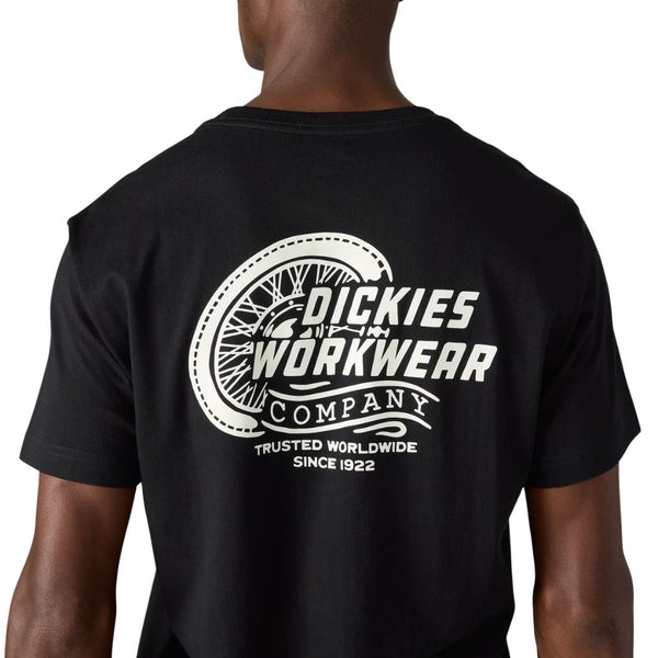 Dickie Men's Short Sleeve High Speed Graphic Work T-Shirt A87I7 - Black