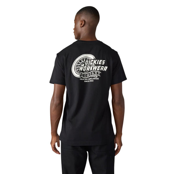 Dickie Men's Short Sleeve High Speed Graphic Work T-Shirt A87I7 - Black