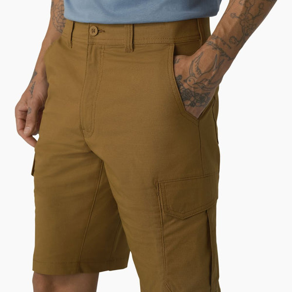 Dickies Men's 11" FLEX Cooling Performance Work Cargo Shorts SR607 - Brown Duck